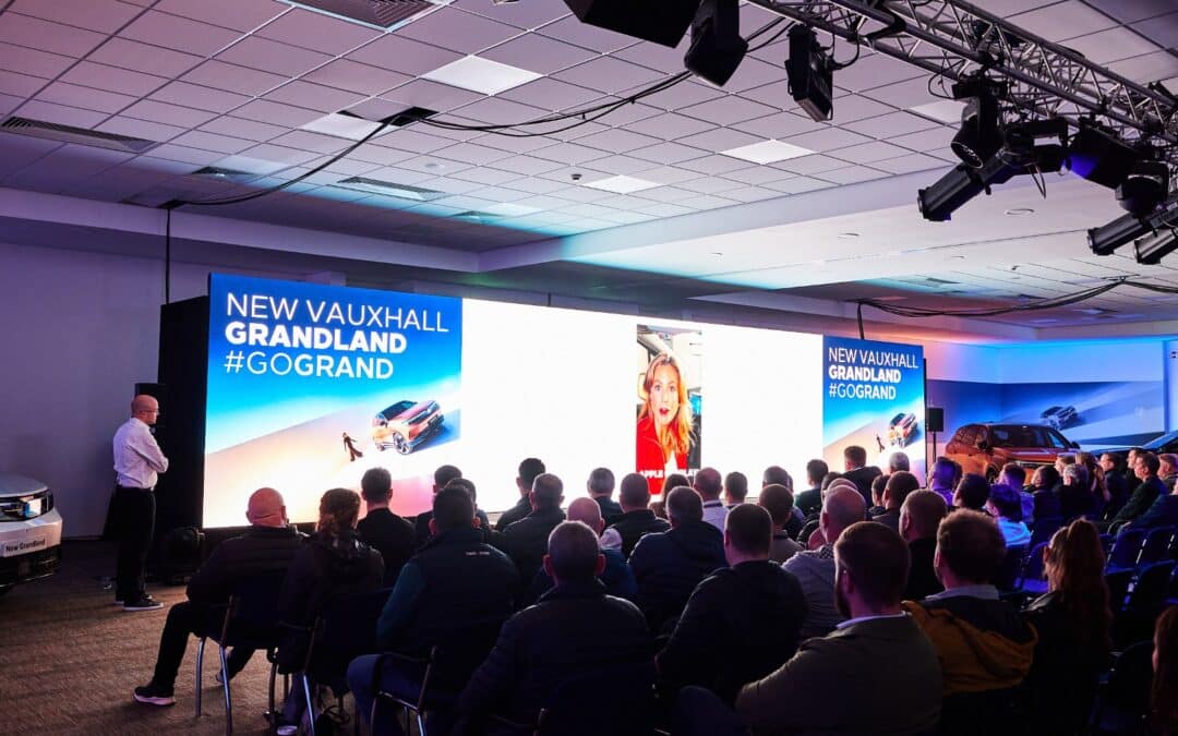 On Event Production Company | Live, Hybrid and Virtual Event Production | Vauxhall Grandland event audience